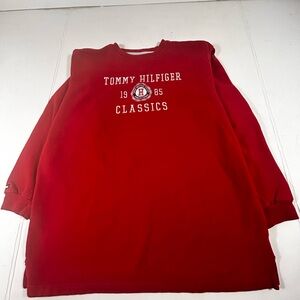 Tommy Hilfiger Vibrant Red Crewneck Sweater